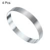 QUARKZMAN 4-Piece 12 cm Stainless Steel Cake Rings view 3