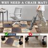 80 x 120 cm Chair Mat for Hard Floors and Carpets view 4