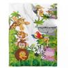 ZDABAOEC Jungle Animals Kids’ Bedding Set, 100 x 135 cm, 2-Piece Microfiber Set view 3