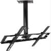 ENJOYOU Universal TV Mount, Multifunctional Ceiling Mount for 32–55-Inch TVs, Up to 400 x 400 mm, 110 lb/50 kg, White/Black view 1