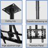 ENJOYOU Universal TV Mount, Multifunctional Ceiling Mount for 32–55-Inch TVs, Up to 400 x 400 mm, 110 lb/50 kg, White/Black view 3