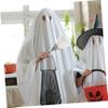 TOYANDONA White Lace Feather Duster with Fine Tip for Cosplay and Witch Parties view 4