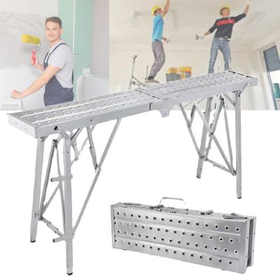 Multipurpose Folding Scaffold, Work Platform, Tower Ladder, 140 cm