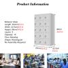 MZZKFC Cell Phone Locker for Schools, Hospitals, Factories and Cinemas, 2–6-Tier Phone Storage Cabinet with Card Slots and Key Locks, Holds 6–30 Phones (20.9 x 34.6 in) view 2