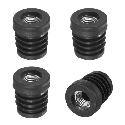 M METERXITY 4-Pack M8 Threaded Inserts for Round Tubes, 3/4" (19 mm) OD