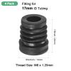 M METERXITY 4-Pack M8 Threaded Inserts for Round Tubes, 3/4" (19 mm) OD view 3