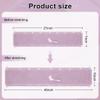 HADEEONG 2-Pack Plush Toilet Seat Covers, Warm Washable Cushions with Snap Buttons, Purple view 3