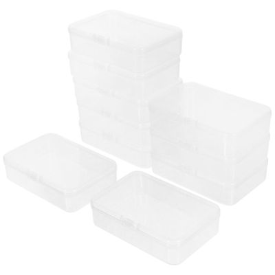 10-Piece Transparent Plastic Playing Card Storage Cases