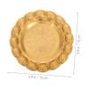 Alipis Round Gold Iron Tray for Jewelry and Small Items view 2