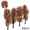 Diorama Trees, 8.5 cm, Train Layout Model, Flowering Trees, 20 pcs view 2