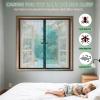 WENT No-Drill Window Insect Screen 105 x 125 cm, Black view 2