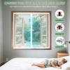 WENT Window Fly Screen Without Drilling, 60 x 120 cm, White view 2