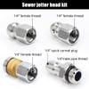 Okeeyseda Sewer Nozzle Set for Pressure Washers, 1/4-Inch Quick Connect, 5,000 PSI view 3