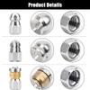 Okeeyseda Sewer Nozzle Set for Pressure Washers, 1/4-Inch Quick Connect, 5,000 PSI view 4