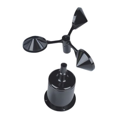 ABS Wind Anemometer Housing, Lightweight and Sturdy, Black