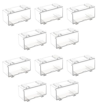 Okeeyseda 10-Pack Transparent Acrylic Display Cases for Car Models