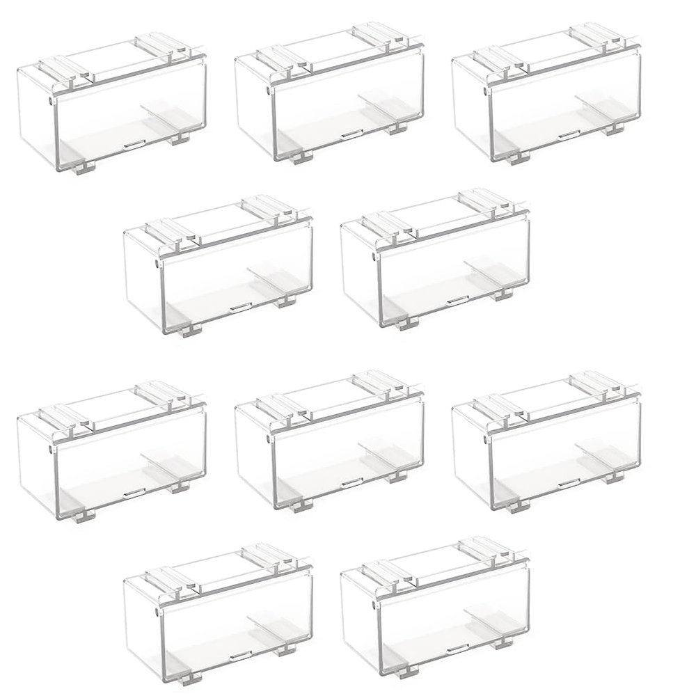 Okeeyseda 10-Pack Transparent Acrylic Display Cases for Car Models
