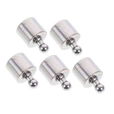 MUCKLILY 5-Piece 10 g Steel Calibration Weight Set, Silver Chrome-Plated