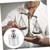 MUCKLILY 5-Piece 10 g Steel Calibration Weight Set, Silver Chrome-Plated view 3