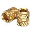 Okeeyseda 120-Piece M3 × 5.7 mm, OD 4.6 mm Knurled Brass Threaded Insert Set for 3D Printers view 4