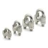 U-Type Wire Rope Clamp, M2/3/4/5/6/8/10/12/14 mm, 304 Stainless Steel, 2-Piece M6 view 1
