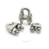 U-Type Wire Rope Clamp, M2/3/4/5/6/8/10/12/14 mm, 304 Stainless Steel, 2-Piece M6 view 3