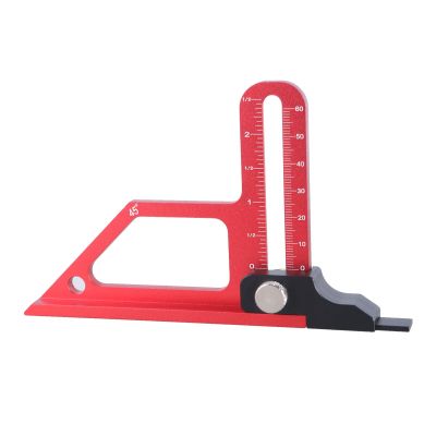 Upgraded Dual-Scale Height Gauge, Aluminum Depth Gauge for Woodworking Projects