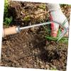 Supvox Multifunctional Stainless Steel Hand Weeder with Ergonomic Beech Wood Handle view 3