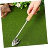 Supvox Multifunctional Stainless Steel Hand Weeder with Ergonomic Beech Wood Handle view 4