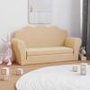 Gecheer 2-Seater Children's Sleeper Sofa, Cream Plush view 1