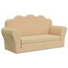 Gecheer 2-Seater Children's Sleeper Sofa, Cream Plush view 2