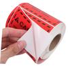 Red Overweight Warning Labels, 500 Count, Waterproof Adhesive Paper view 3