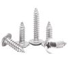 BACSHBY 20-Piece M4 x 30 mm Stainless Steel Self-Tapping Wood Screws, Phillips Round Head, Silver view 2