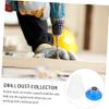 Dust Collectors for Electric Drills, 6-Piece Set, White view 2