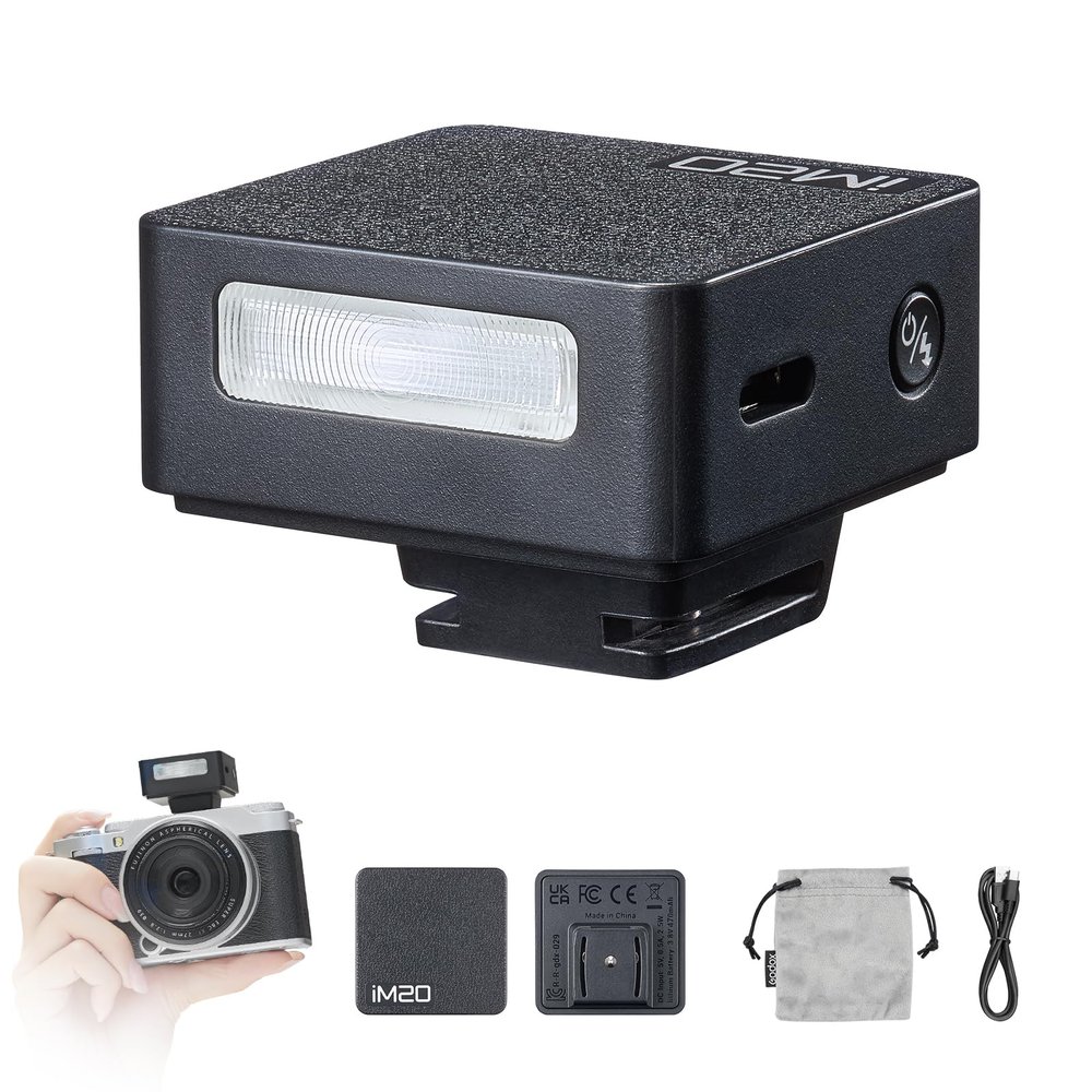 Godox iM20 Mini Manual Flash, 5 Power Levels
