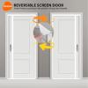 Reversible Insect Screen Door 195 x 225 cm, White view 2