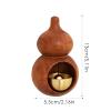Magnetic Wooden Doorbell, Pumpkin-Shaped Shopkeeper Bell, 1 Pc (Ebony) view 3