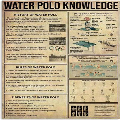 Metal Wall Sign, Water Wisdom Vintage Pool Sayings, Retro Decor