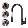 Stainless Steel Kitchen Faucet with Pull-Out Spout and One-Click Stop view 1
