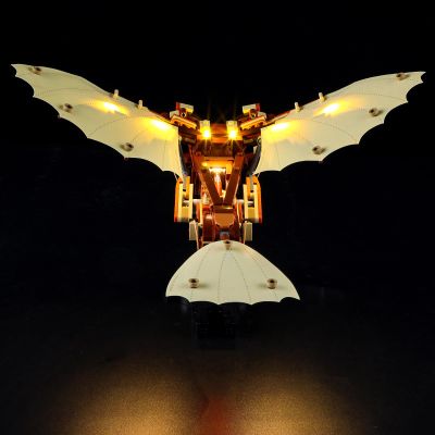 YEABRICKS LED Light Kit for 10363 ICONS Leonardo da Vinci's Flying Machine Model (Building Set Not Included)