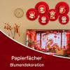 Chinese New Year Decorative Paper Fans view 3