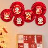 Chinese New Year Decorative Paper Fans view 4