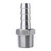 4 mm 6 mm 8 mm 10 mm 12 mm 14 mm 16 mm Hose Barb, Metric Male Thread, 304 Stainless Steel, High-Pressure Pipe Fitting Adapter Coupling (8 mm, M12 x 1) view 2