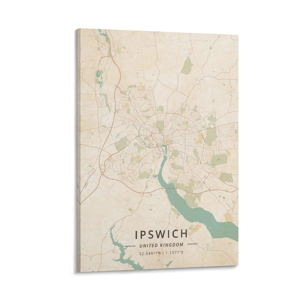 LZTEN Ipswich, United Kingdom Poster, Vintage Print, 30 x 45 cm