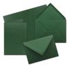 Folded Card Set with C6 Envelopes, Moss Green, 100 Sets view 1