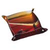 WZYWHJ Leather Catchall Tray for Nightstand, Desk, Vanity, and More, Easy to Clean, Small Lycopene Print view 1