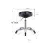 Barber Shop SPA Salon Beauty Stool with Adjustable Casters, 45 x 45 x 40–60 cm, Color: C view 2
