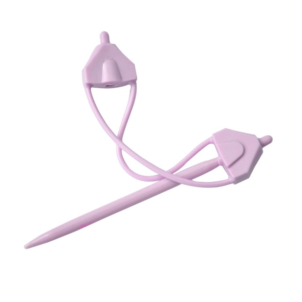 SHINEOFI S-Shaped Stitch Holders for Knitting and Crochet, Pink ABS