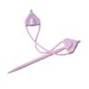 SHINEOFI S-Shaped Stitch Holders for Knitting and Crochet, Pink ABS view 1