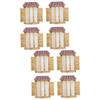 Supvox 8-Piece Resin Mini Window Gnome Garden Decorations, Light Brown view 1